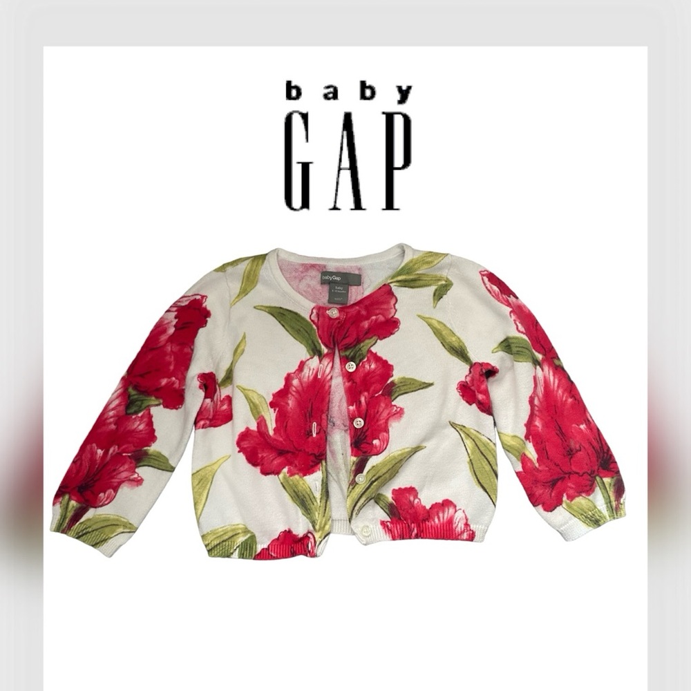 Gap baby girl floral cardigan